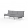 Provence Sofa in Canvas Granite w/ Self Welt - Front Side Angle