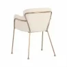 Sunpan Odesa Dining Armchair Dillon Cream - Back Side Angle - Sunpan Odesa Dining Armchair Dillon Cream - Back Side Angle