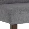 Sunpan Tory Dining Chair Dark Grey - Seat Closeup Angle - Sunpan Tory Dining Chair Dark Grey - Seat Closeup Angle