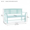 Anderson Teak Sakura 2-Seater Teak Bench In White Finish