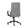 Sunpan Swanson Office Chair Polo Club Stone-Bravo Metal - Back Side Angle