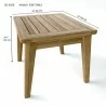 Anderson Teak Amalfi Side Table dimension - Anderson Teak Amalfi Side Table dimension