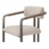Moe's Home Collection Cassidy Dining Chair in Brown - Arm Close-up
