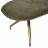 Sunpan Elowen Bench in Bergen Olive - Closeup Top Angle