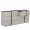 Sunpan Jamille Dresser - Front Side Opened Angle - Sunpan Jamille Dresser - Front Side Opened Angle
