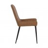 Sunpan Iryne Dining Chair in Bounce Nut - Set of Two - Side Angle
