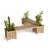 Anderson Teak Planter Bench With 3 Planter Box-1 - Anderson Teak Planter Bench With 3 Planter Box-1