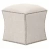 Essentials For Living York Ottoman - Bisque - Angled - Essentials For Living York Ottoman - Bisque - Angled