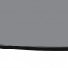 Sunpan Glass Dining Table Top Round Smoke Grey in 59'' - Closeup Angle