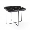 Bellini Anna End Table Black Tall- Front Angle
