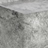 Sunpan Liza Side Table Marble-Look Grey - Closeup Top Angle