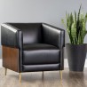Sunpan Shylo Lounge Chair - Castillo Black - Lifestyle