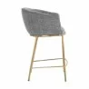 Sunpan Nadine Counter Stool Chacha Grey - Side Angle - Sunpan Nadine Counter Stool Chacha Grey - Side Angle