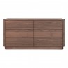 Moe's Home Collection Round Off Dresser in Walnut - Front Angle