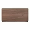 Moe's Home Collection Round Off Dresser in Walnut - Front Angle - Moe's Home Collection Round Off Dresser in Walnut - Front Angle
