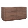Moe's Home Collection Round Off Dresser in Walnut - Front Side Angle
