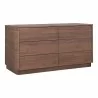 Moe's Home Collection Round Off Dresser in Walnut - Front Side Angle - Moe's Home Collection Round Off Dresser in Walnut - Front Side Angle