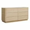 Moe's Home Collection Round Off Dresser in Walnut - Front Side Angle - Moe's Home Collection Round Off Dresser in Walnut - Front Side Angle