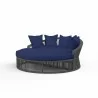 Milano Daybed in Echo Midnight w/ Self Welt - Front Side Angle - Milano Daybed in Echo Midnight w/ Self Welt - Front Side Angle