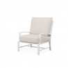 Bristol Club Chair Canvas Flax in Canvas Natural w/ Self Welt - Front Side Angle