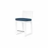 Newport Barstool in Spectrum Indigo, No Welt - Front Side Angle - Newport Barstool in Spectrum Indigo, No Welt - Front Side Angle