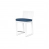 Newport Counter Stool in Spectrum Indigo, No Welt - Front Side Angle