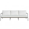 Sunpan Milan Sofa - Stinson White - Front Angle