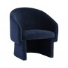 Sunpan Lauryn Lounge Chair Danny Navy - Front Side Angle