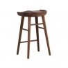 Sunpan Dominic Counter Stool in Walnut - Back Side Angle