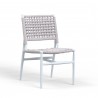 Sunset West Bahia Armless Dining Chair - Front Side Angle