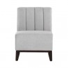 Sunpan Kosovo Modular Banquette - Single Seat in Polo Club Stone - Front Angle