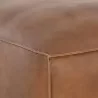 Sunpan Liron Ottoman Overcast Tobacco Tan - Seat Closeup Angle - Sunpan Liron Ottoman Overcast Tobacco Tan - Seat Closeup Angle