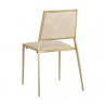 Sunpan Odilia Stackable Dining Chair Bravo Cream - Back Side Angle
