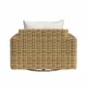 Sunset West Playa Oversized Swivel Club Chair in Soothe Pearl w/ Flange Welt Back - Sunset West Playa Oversized Swivel Club Chair in Soothe Pearl w/ Flange Welt Back