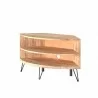 Crawford and Burke Cambria Reclaimed Wood 43" Corner Media Stand, Side Angle - Crawford and Burke Cambria Reclaimed Wood 43" Corner Media Stand, Side Angle