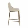 Sunpan Dionne Counter Stool in Monument Oatmeal - Side Angle - Sunpan Dionne Counter Stool in Monument Oatmeal - Side Angle