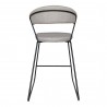 oe's Home Collection ADRIA COUNTER STOOL GREY - Back Angle