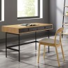 Greenington Santa Cruz Desk, Wheat - Lifestyle