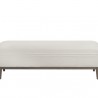 Sunpan Priscilla Bench - Linoso Ivory - Front Angle