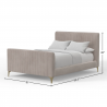 Zaldy Standard King Platform Bed - Dimensions