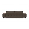 Innovation Living Grand Deluxe Excess Lounger Sofa in Kenya Taupe - Back Angle