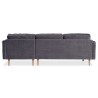 Moe's Home Collection UNWIND SECTIONAL SMOKY LEFT, Back Angle