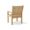 Anderson Teak Bahama Sahara 5-Pieces Bistro Table chair back view - Anderson Teak Bahama Sahara 5-Pieces Bistro Table chair back view