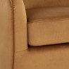 Sunpan Hazel Swivel Lounge Chair in Dark-Bronze Gold Sky - Seat Closeup Angle