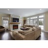 mantii 31" Zero Clearance Fireplace with 32" x28" Arch Steel Surround - Lifestyle