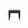 DecoScapes Zen End Table in Espresso - With Dimension