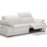 Bellini Italian Home Escape Loveseat in White - Adjusted in Front Side Angle