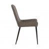 Sunpan Iryne Dining Chair in Bounce Smoke - Set of Two - Side Angle