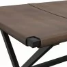 Sunpan Elon Bench - Vintage Cognac Leather - Seat Closeup Top Angle - Sunpan Elon Bench - Vintage Cognac Leather - Seat Closeup Top Angle