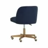 Sunpan Kenna Office Chair in Belfast Navy - Back Side Angle - Sunpan Kenna Office Chair in Belfast Navy - Back Side Angle